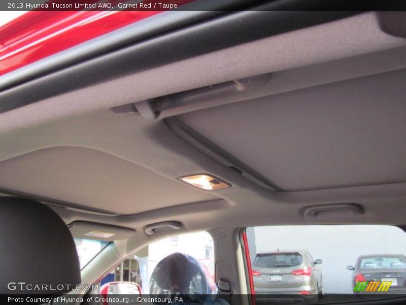 Garnet Red / Taupe 2013 Hyundai Tucson Limited AWD