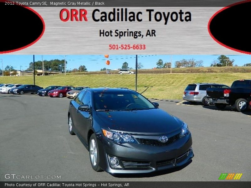 Magnetic Gray Metallic / Black 2012 Toyota Camry SE