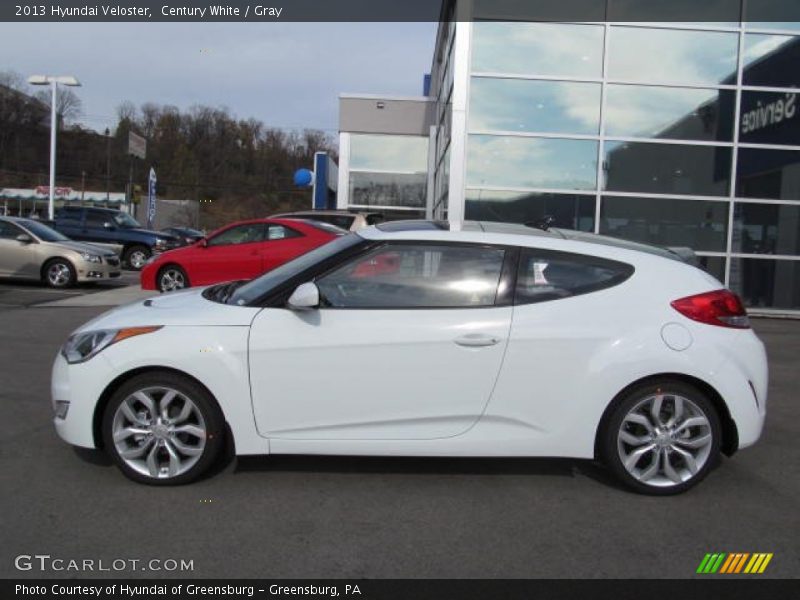 Century White / Gray 2013 Hyundai Veloster