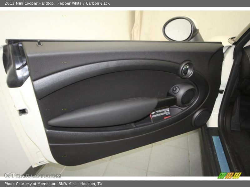Pepper White / Carbon Black 2013 Mini Cooper Hardtop