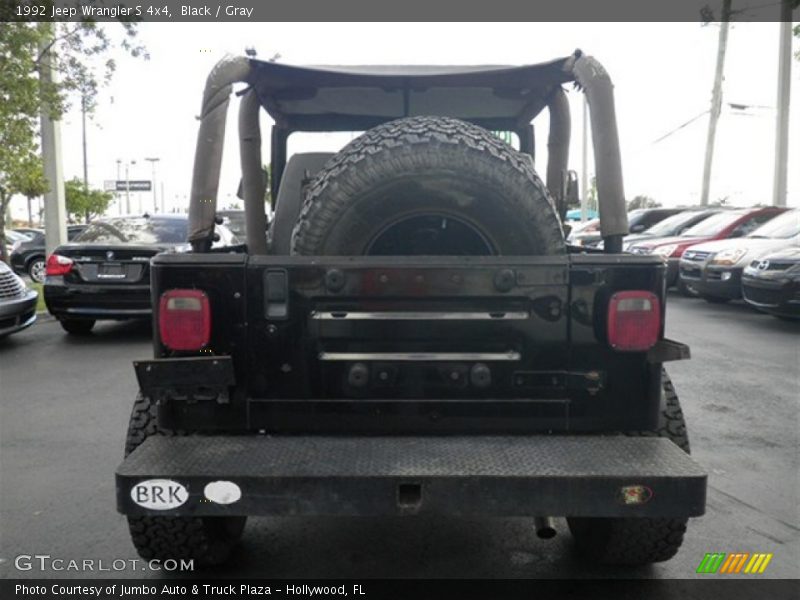 Black / Gray 1992 Jeep Wrangler S 4x4