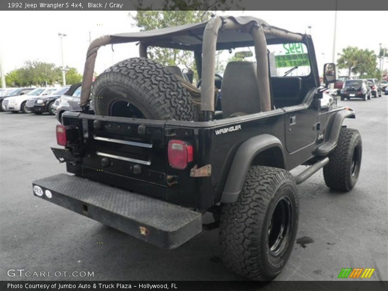 Black / Gray 1992 Jeep Wrangler S 4x4