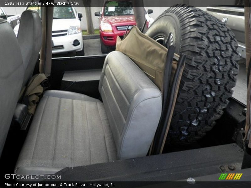 Black / Gray 1992 Jeep Wrangler S 4x4