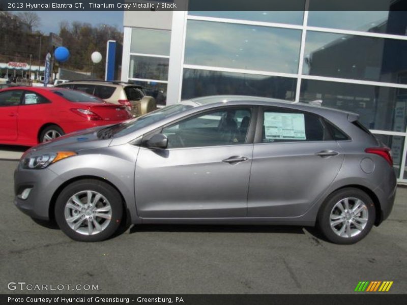 Titanium Gray Metallic / Black 2013 Hyundai Elantra GT
