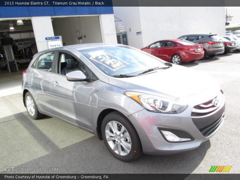 Titanium Gray Metallic / Black 2013 Hyundai Elantra GT