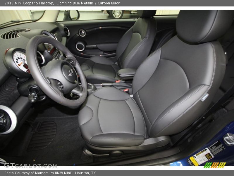 Carbon Black Interior - 2013 Cooper S Hardtop 