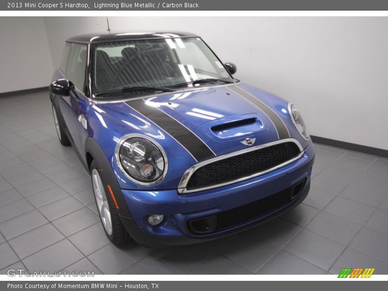 Lightning Blue Metallic / Carbon Black 2013 Mini Cooper S Hardtop