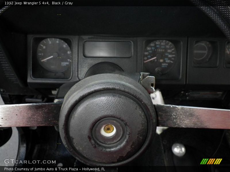 Black / Gray 1992 Jeep Wrangler S 4x4