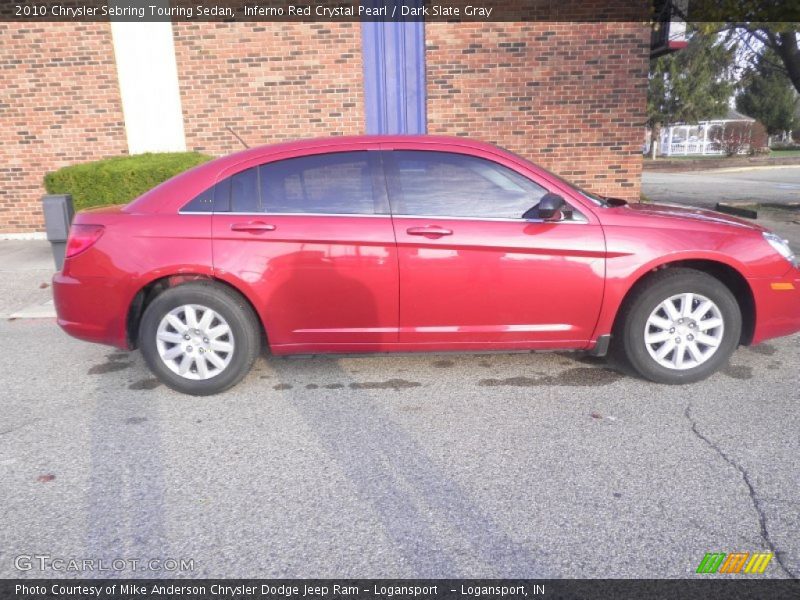 Inferno Red Crystal Pearl / Dark Slate Gray 2010 Chrysler Sebring Touring Sedan