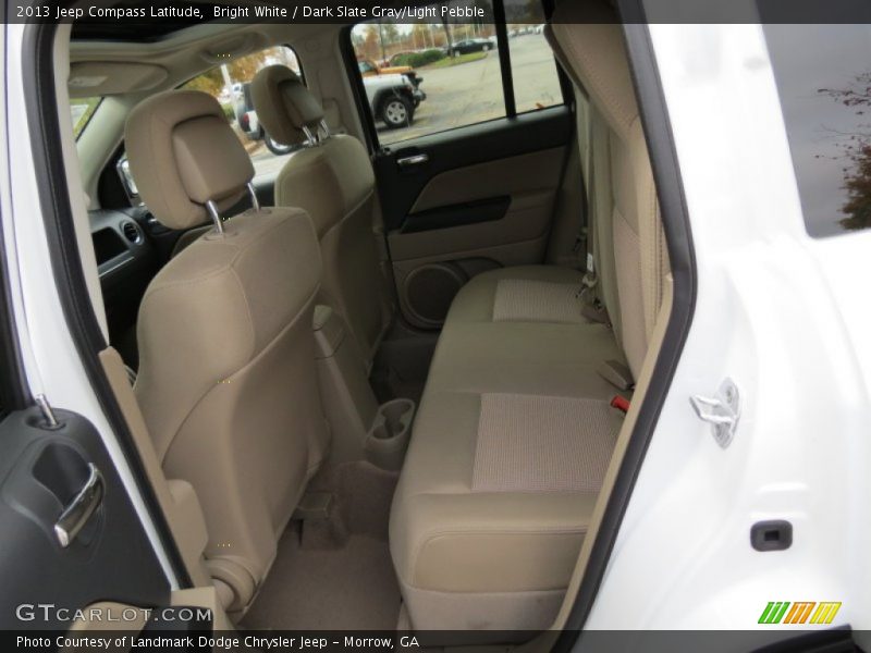 Bright White / Dark Slate Gray/Light Pebble 2013 Jeep Compass Latitude