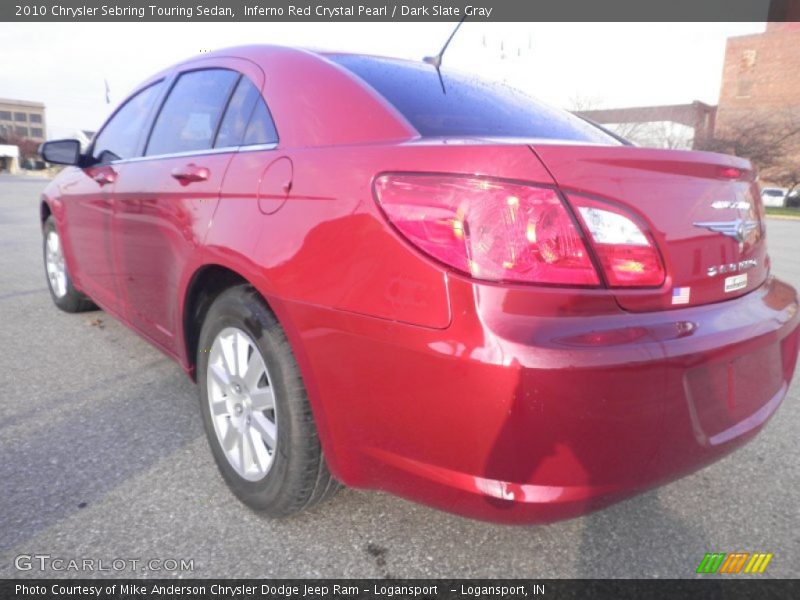 Inferno Red Crystal Pearl / Dark Slate Gray 2010 Chrysler Sebring Touring Sedan