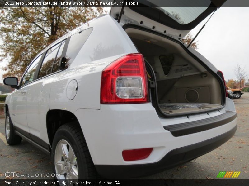 Bright White / Dark Slate Gray/Light Pebble 2013 Jeep Compass Latitude