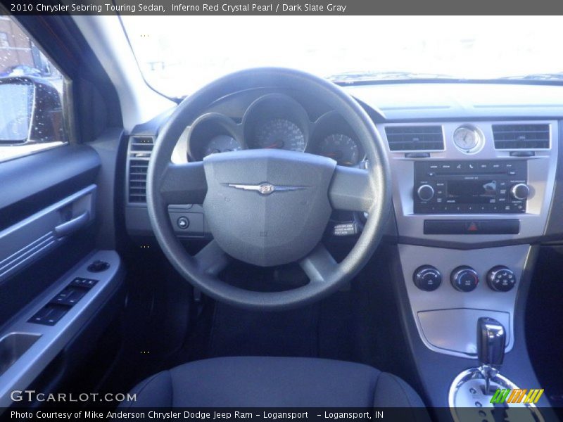 Inferno Red Crystal Pearl / Dark Slate Gray 2010 Chrysler Sebring Touring Sedan