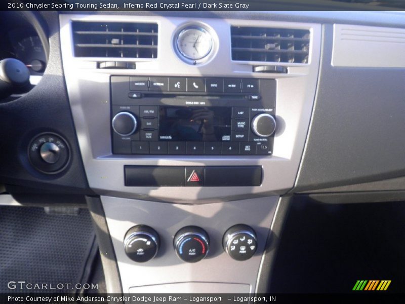 Inferno Red Crystal Pearl / Dark Slate Gray 2010 Chrysler Sebring Touring Sedan