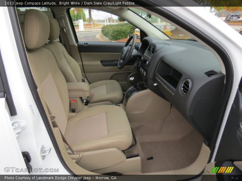 Bright White / Dark Slate Gray/Light Pebble 2013 Jeep Compass Latitude