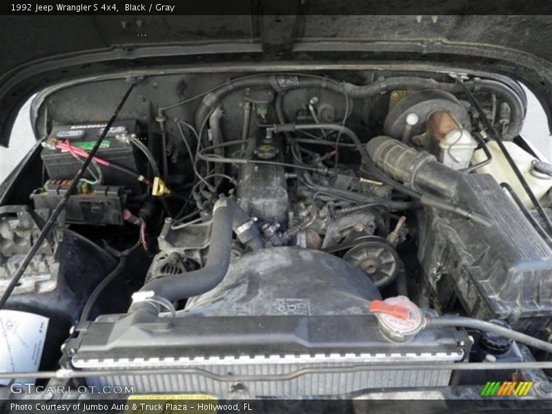 1992 Wrangler S 4x4 Engine - 2.5 Liter OHV 8-Valve 4 Cylinder