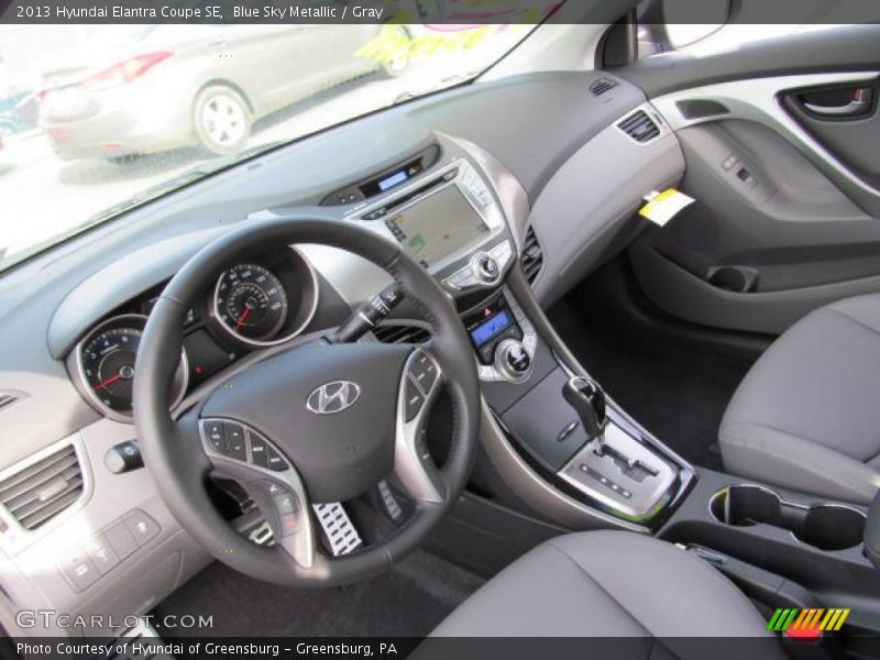 Gray Interior - 2013 Elantra Coupe SE 
