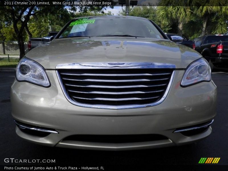 White Gold / Black/Light Frost Beige 2011 Chrysler 200 Limited
