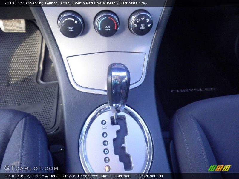 Inferno Red Crystal Pearl / Dark Slate Gray 2010 Chrysler Sebring Touring Sedan