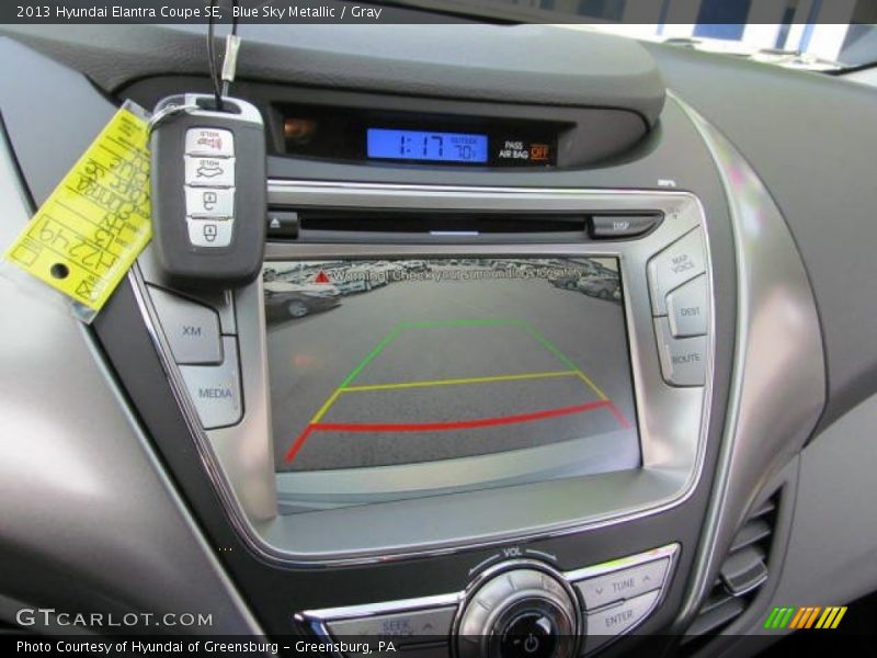 Blue Sky Metallic / Gray 2013 Hyundai Elantra Coupe SE