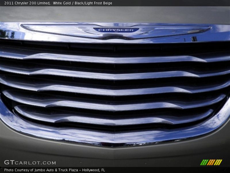 White Gold / Black/Light Frost Beige 2011 Chrysler 200 Limited