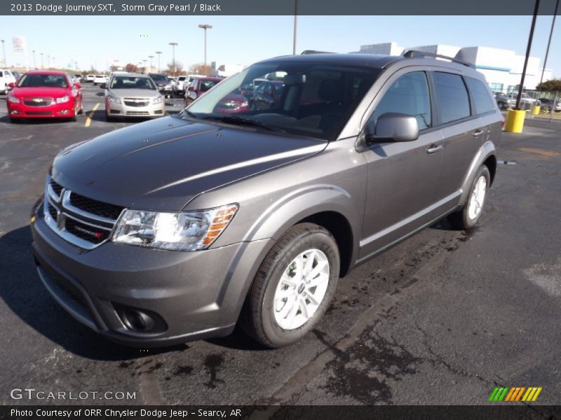 Storm Gray Pearl / Black 2013 Dodge Journey SXT