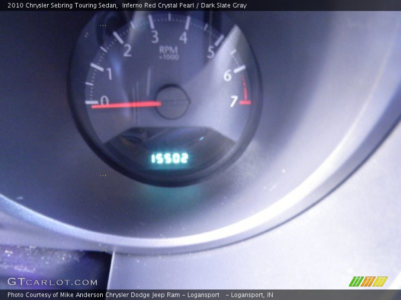 Inferno Red Crystal Pearl / Dark Slate Gray 2010 Chrysler Sebring Touring Sedan