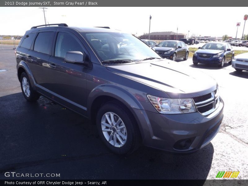 Storm Gray Pearl / Black 2013 Dodge Journey SXT