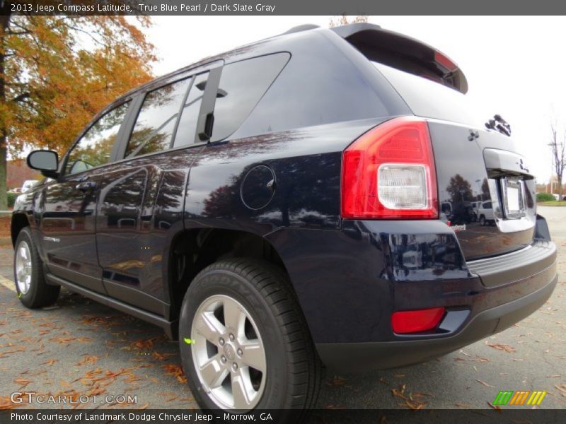True Blue Pearl / Dark Slate Gray 2013 Jeep Compass Latitude