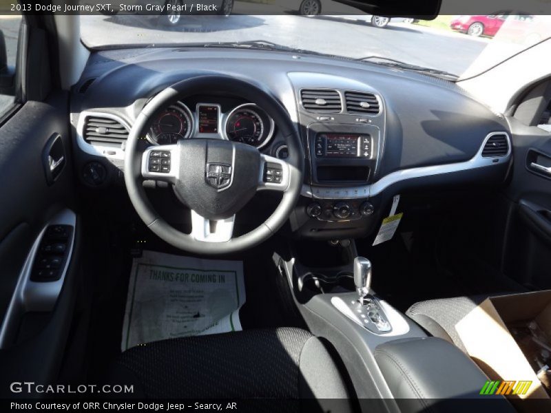 Storm Gray Pearl / Black 2013 Dodge Journey SXT