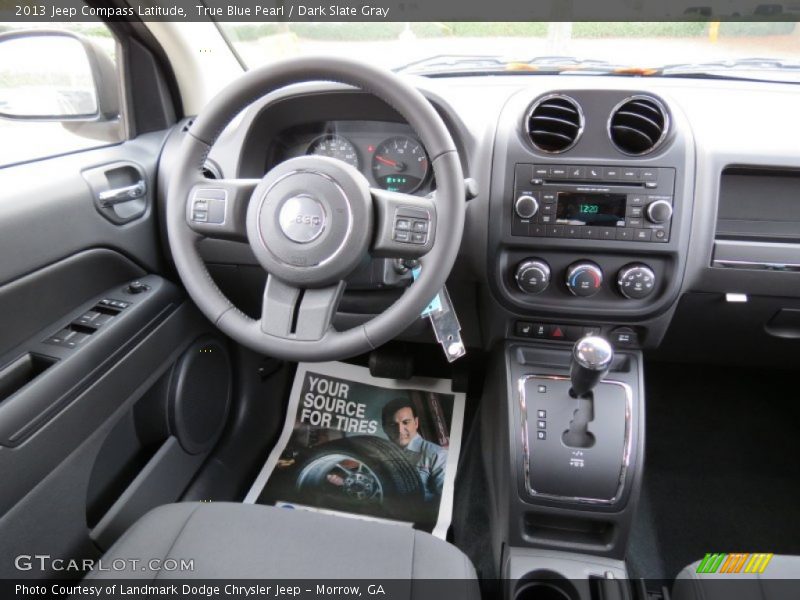 True Blue Pearl / Dark Slate Gray 2013 Jeep Compass Latitude