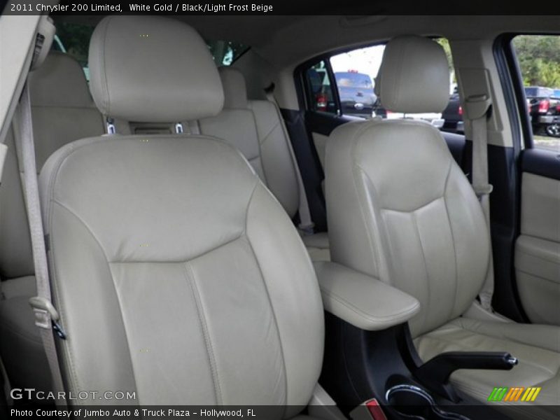 White Gold / Black/Light Frost Beige 2011 Chrysler 200 Limited