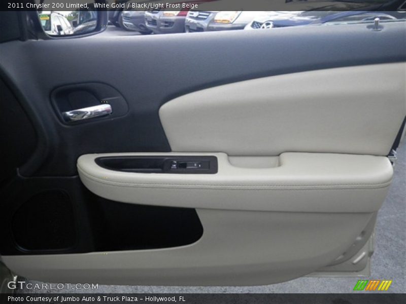 White Gold / Black/Light Frost Beige 2011 Chrysler 200 Limited