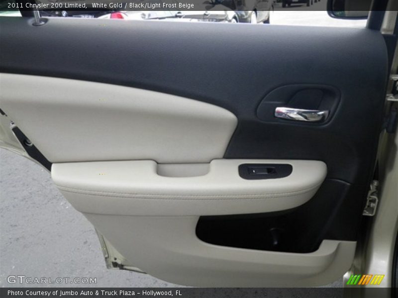 White Gold / Black/Light Frost Beige 2011 Chrysler 200 Limited