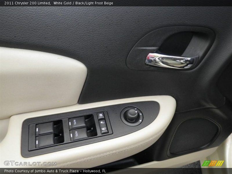White Gold / Black/Light Frost Beige 2011 Chrysler 200 Limited