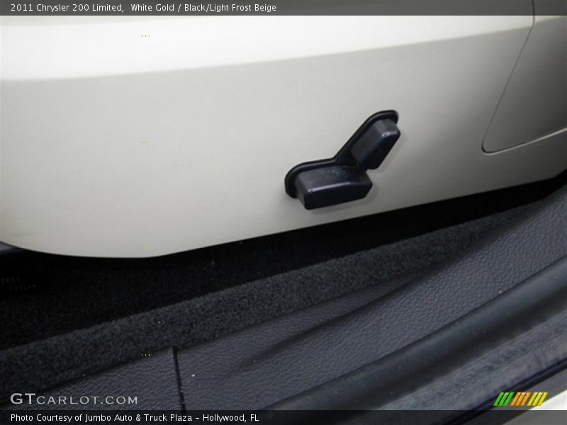 White Gold / Black/Light Frost Beige 2011 Chrysler 200 Limited