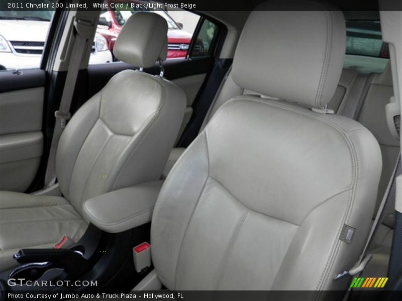 White Gold / Black/Light Frost Beige 2011 Chrysler 200 Limited