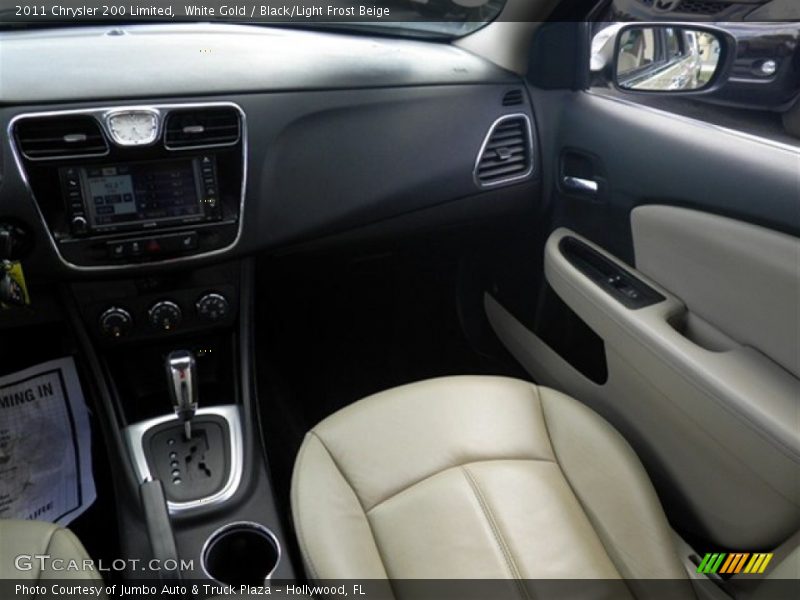 White Gold / Black/Light Frost Beige 2011 Chrysler 200 Limited