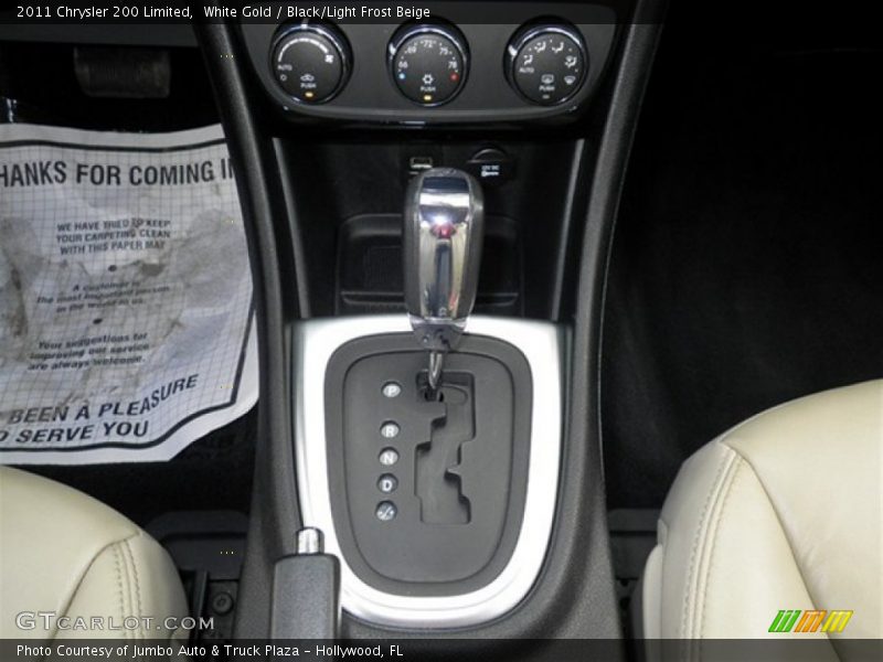 White Gold / Black/Light Frost Beige 2011 Chrysler 200 Limited