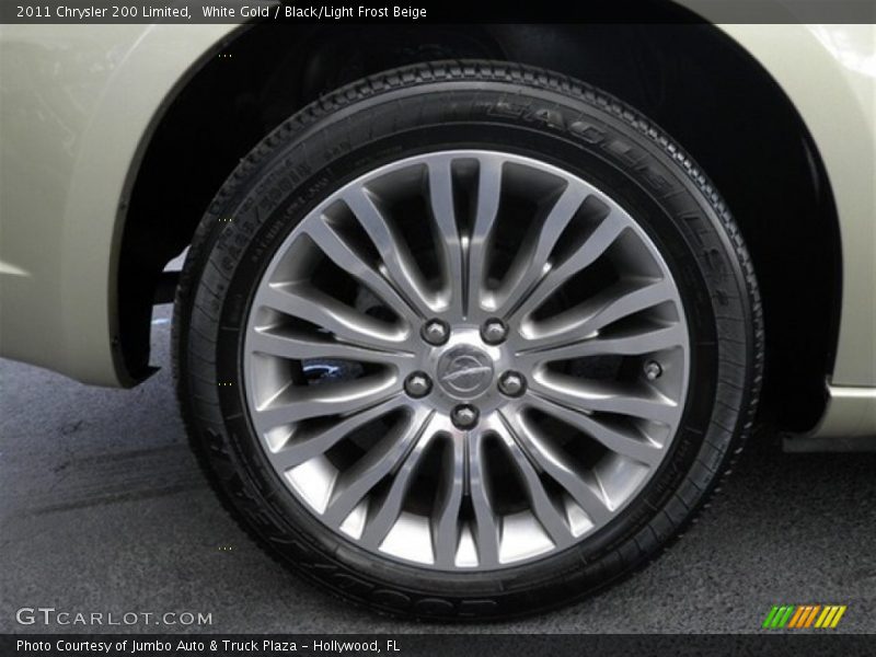 White Gold / Black/Light Frost Beige 2011 Chrysler 200 Limited