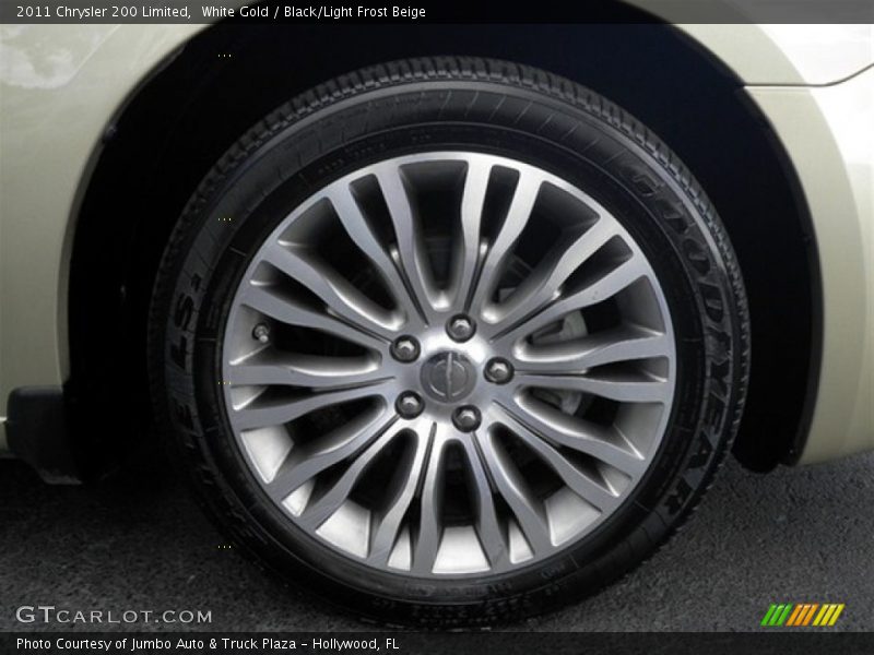 White Gold / Black/Light Frost Beige 2011 Chrysler 200 Limited
