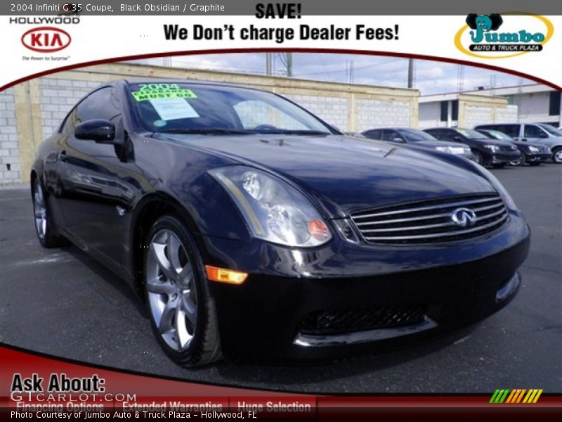 Black Obsidian / Graphite 2004 Infiniti G 35 Coupe