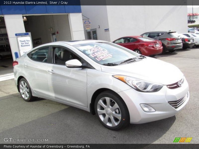 Silver / Gray 2013 Hyundai Elantra Limited