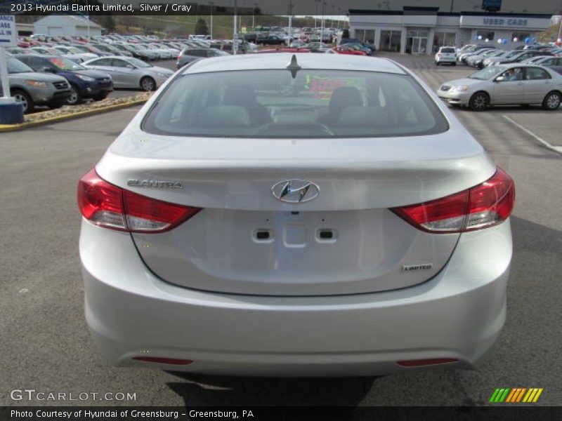 Silver / Gray 2013 Hyundai Elantra Limited