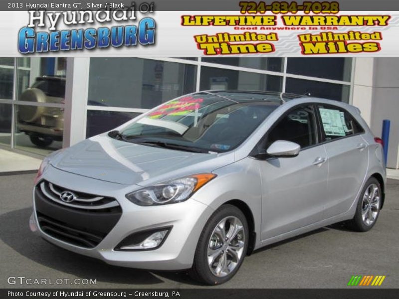 Silver / Black 2013 Hyundai Elantra GT