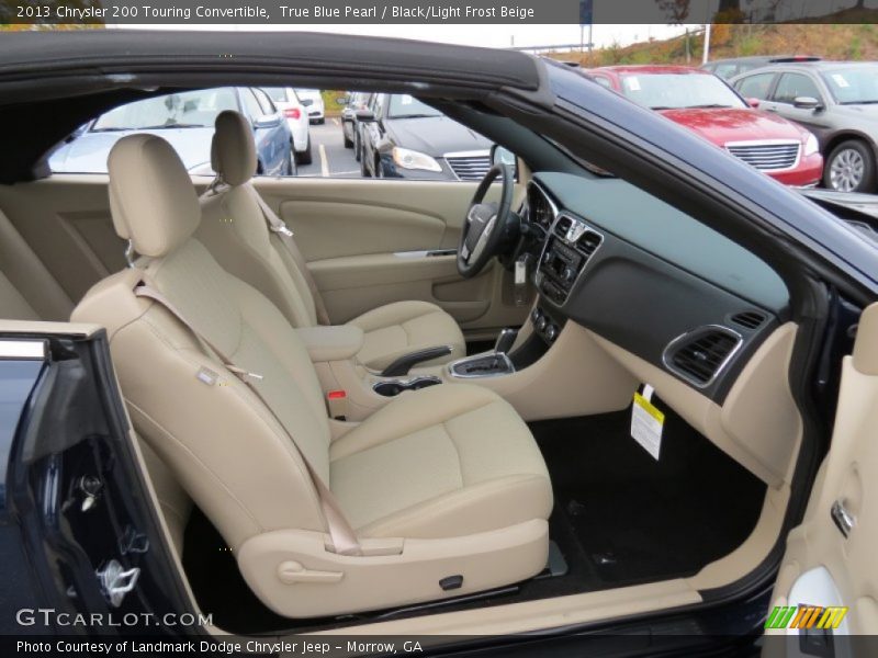  2013 200 Touring Convertible Black/Light Frost Beige Interior