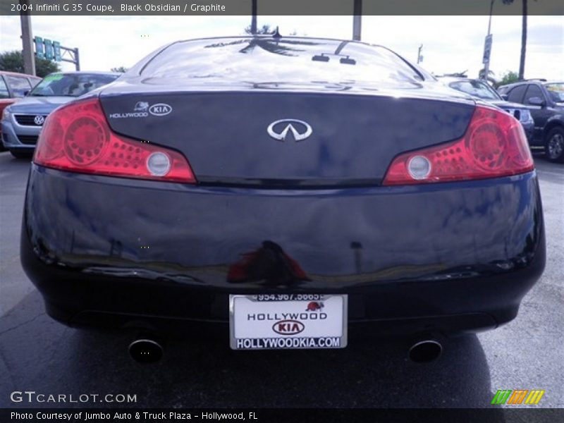 Black Obsidian / Graphite 2004 Infiniti G 35 Coupe