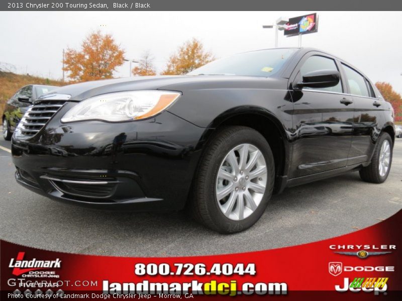 Black / Black 2013 Chrysler 200 Touring Sedan