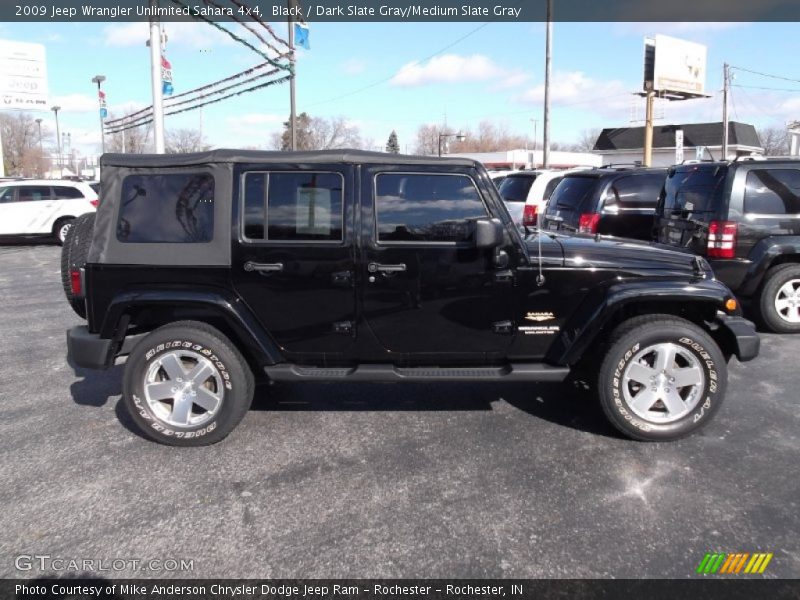 Black / Dark Slate Gray/Medium Slate Gray 2009 Jeep Wrangler Unlimited Sahara 4x4