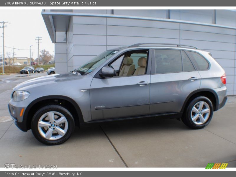 Space Grey Metallic / Beige 2009 BMW X5 xDrive30i